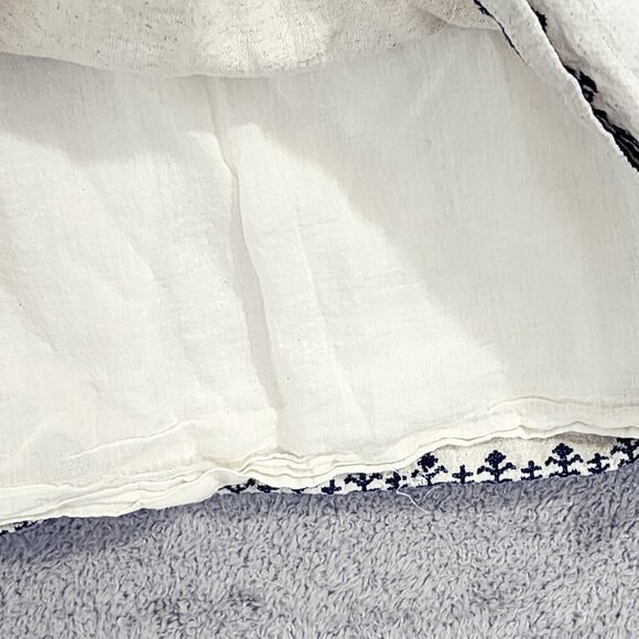 World Market Womens Sleeveless Embroidered Tunic Dress L/XL Linen  Blend GT - Picture 8 of 9